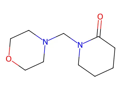 1-(Morpholinomethyl)piperidin-2-one structure