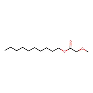 Methoxyacetic acid, decyl ester structure