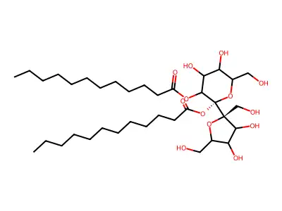 Sucrose Dilaurate structure