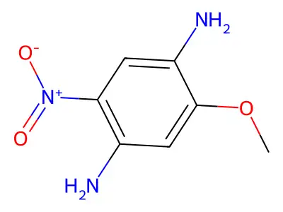 1,4-Benzenediamine, 2-methoxy-5-nitro- structure