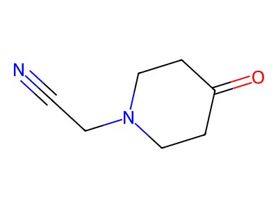 2-(4-Oxopiperidin-1-yl)acetonitrile structure