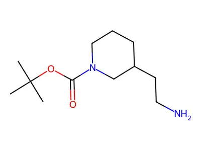 (R)-tert-Butyl 3-(2-aminoethyl)piperidine-1-carboxylate structure
