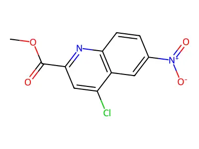 Methyl 4-chloro-6-nitroquinoline-2-carboxylate structure