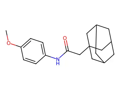 2-(1-adamantyl)-N-(4-methoxyphenyl)acetamide structure