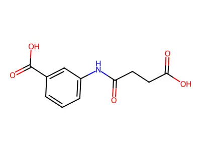 3-(3-Carboxypropanamido)benzoic acid structure