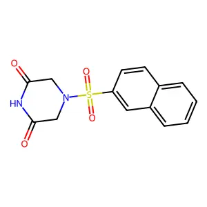 4-Naphthalen-2-ylsulfonylpiperazine-2,6-dione structure