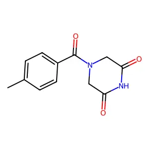 4-(4-Methylbenzoyl)piperazine-2,6-dione structure