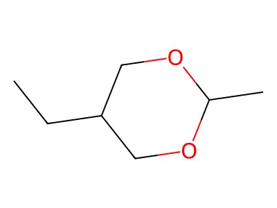 cis-2-Methyl-5-ethyl-1,3-dioxane structure