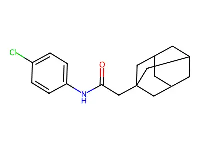 2-(adamantan-1-yl)-N-(4-chlorophenyl)acetamide structure