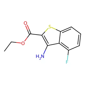 Ethyl 3-amino-4-fluoro-1-benzothiophene-2-carboxylate structure