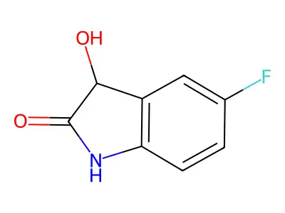 5-fluoro-3-hydroxy-2,3-dihydro-1H-indol-2-one structure