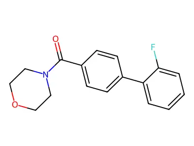 (2'-Fluoro[1,1'-biphenyl]-4-yl)(morpholin-4-yl)methanone structure