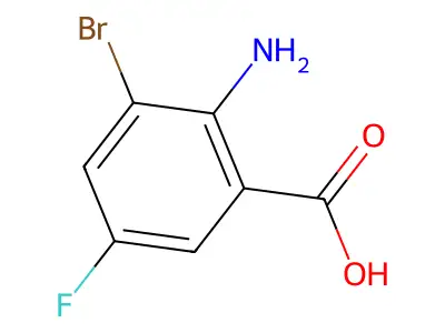 2-Amino-3-bromo-5-fluorobenzoic acid structure