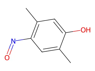 2,5-Dimethyl-4-nitrosophenol structure