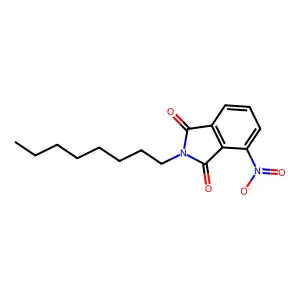 4-nitro-2-octyl-1H-isoindole-1,3(2H)-dione structure