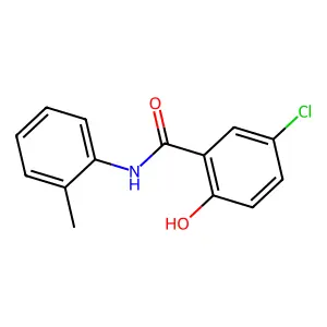 5-chloro-2-hydroxy-N-(2-methylphenyl)benzamide structure