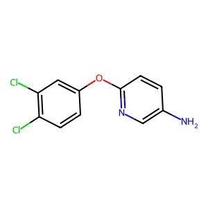 3-Pyridinamine, 6-(3,4-dichlorophenoxy)- structure