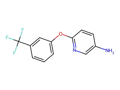 6-[3-(Trifluoromethyl)phenoxy]pyridin-3-amine structure