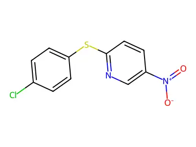 2-[(4-Chlorophenyl)sulfanyl]-5-nitropyridine structure