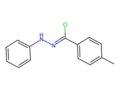 p-Toluoyl chloride phenylhydrazone structure