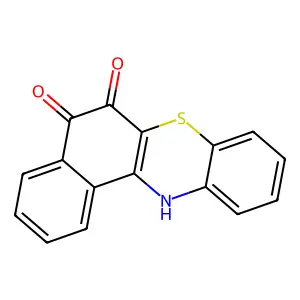 5H-Benzo[a]phenothiazin-5-one, 6-hydroxy- structure