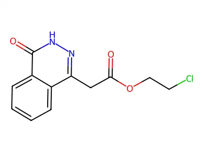 1-Phthalazineacetic acid, 3,4-dihydro-4-oxo-, 2-chloroethyl ester structure