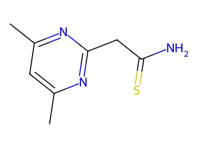 2-Pyrimidineacetamide, 4,6-dimethylthio- structure