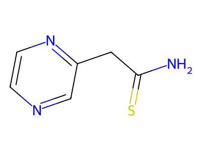 Pyrazineacetamide, thio- structure