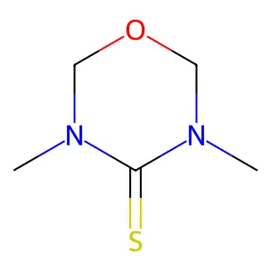 3,5-Dimethylhexahydro-1,3,5-oxadiazine-4-thione structure