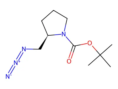 tert-Butyl 3-azidopiperidine-1-carboxylate structure