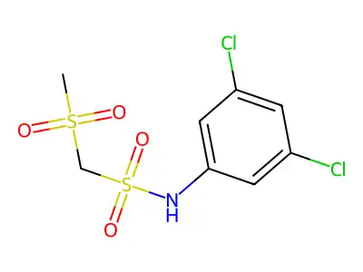 N-(3,5-Dichlorophenyl)-1-(methylsulfonyl)methanesulfonamide structure