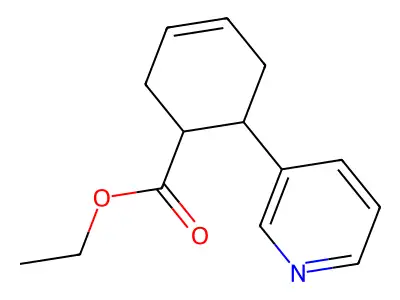 Ethyl 6-(3-pyridyl)cyclohex-3-ene-1-carboxylate structure