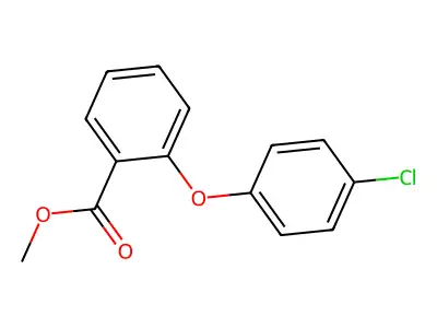 Methyl 2-(4-chlorophenoxy)benzoate structure