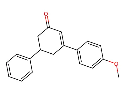 3-(4-Methoxyphenyl)-5-phenyl-2-cyclohexen-1-one structure