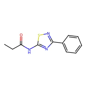 N-(3-phenyl-1,2,4-thiadiazol-5-yl)propanamide structure