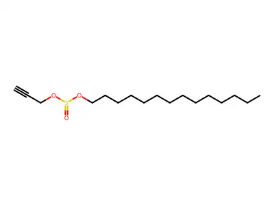 Prop-2-ynyl tetradecyl sulfite structure
