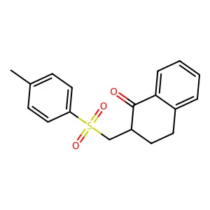 2-[(4-methylphenyl)sulfonylmethyl]-3,4-dihydro-2H-naphthalen-1-one structure