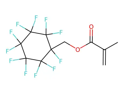 (Perfluorocyclohexyl)methyl methacrylate structure