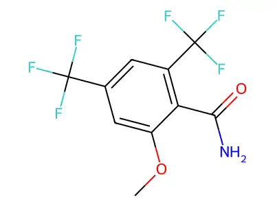 2-Methoxy-4,6-bis(trifluoromethyl)benzamide structure