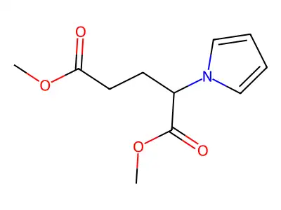 Dimethyl 2-(1H-pyrrol-1-YL)pentanedioate structure