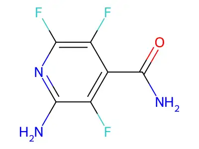 2-Amino-3,5,6-trifluoro-4-pyridinecarboxamide structure