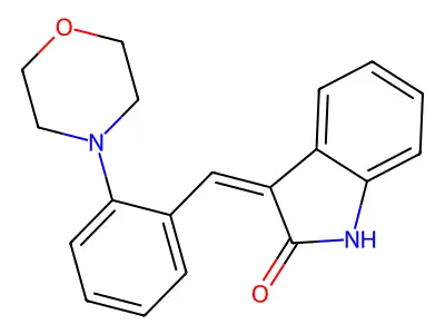 3-(2-Morpholinobenzylidene)indolin-2-one structure