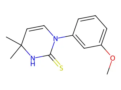 1-(3-Methoxyphenyl)-4,4-dimethyl-1,4-dihydropyrimidine-2-thiol structure