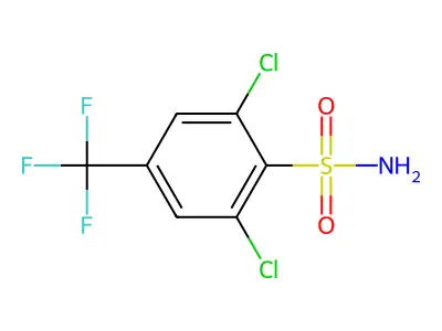 2,6-Dichloro-4-(trifluoromethyl)benzenesulfonamide structure