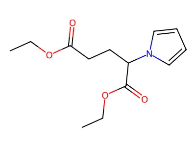 diethyl 2-(1H-pyrrol-1-yl)pentanedioate structure