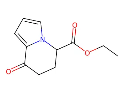 Ethyl 8-oxo-5,6,7,8-tetrahydroindolizine-5-carboxylate structure