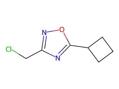 3-(Chloromethyl)-5-cyclobutyl-1,2,4-oxadiazole structure