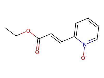 Ethyl 3-(1-oxidopyridin-1-ium-2-yl)prop-2-enoate structure