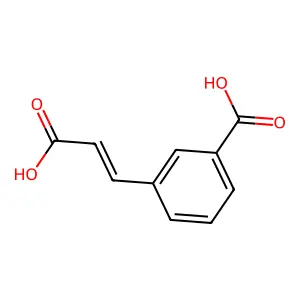 Benzoic acid, 3-[(1E)-2-carboxyethenyl]- structure