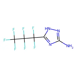3-(heptafluoropropyl)-1H-1,2,4-triazol-5-amine structure